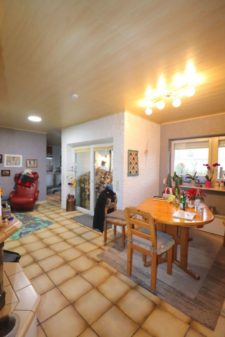 Esszimmer mit Gartenzugang Bungalow Klein Vahlberg
