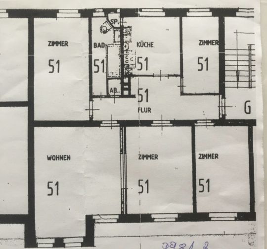 Grundriss Etagenwohnung Braunschweig